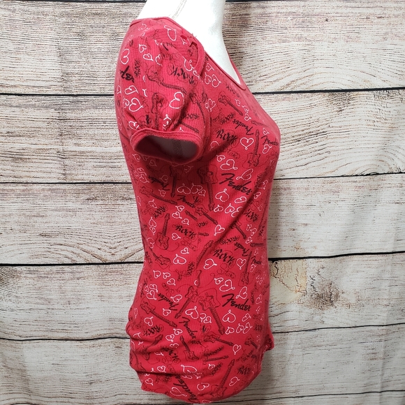 Fender Guitar Babydoll Shirt Size Medium - Picture 6 of 11